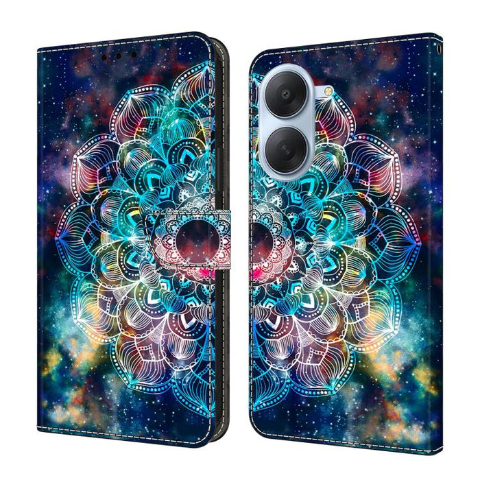 Funda para teléfono de cuero vegano pintado con efecto cristal, For Redmi Note 15 4G / 5G Global 164mm, For Redmi Note 15 Pro 5G Global 163.6mm, For Redmi 15C 5G / 4G EU 173mm / Poco C85 5G, For Redmi 15 5G Global / 15 4G SEA 169.5mm                   ...