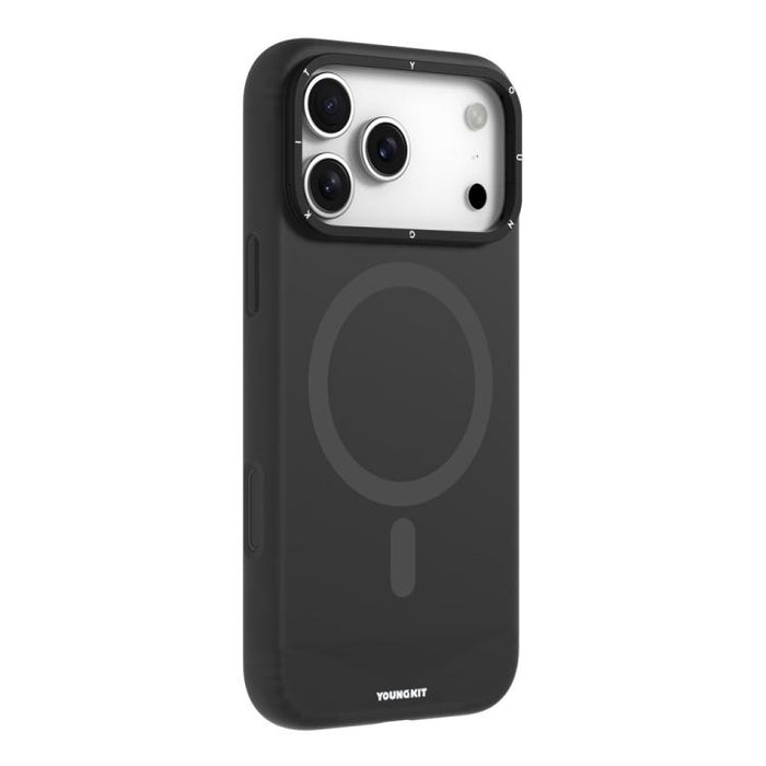 Funda de silicona para teléfono YOUNGKIT Condensate Magnetic Frame Holder Lens Frame Holder, For iPhone 17 Pro Max, For iPhone 17 Pro
