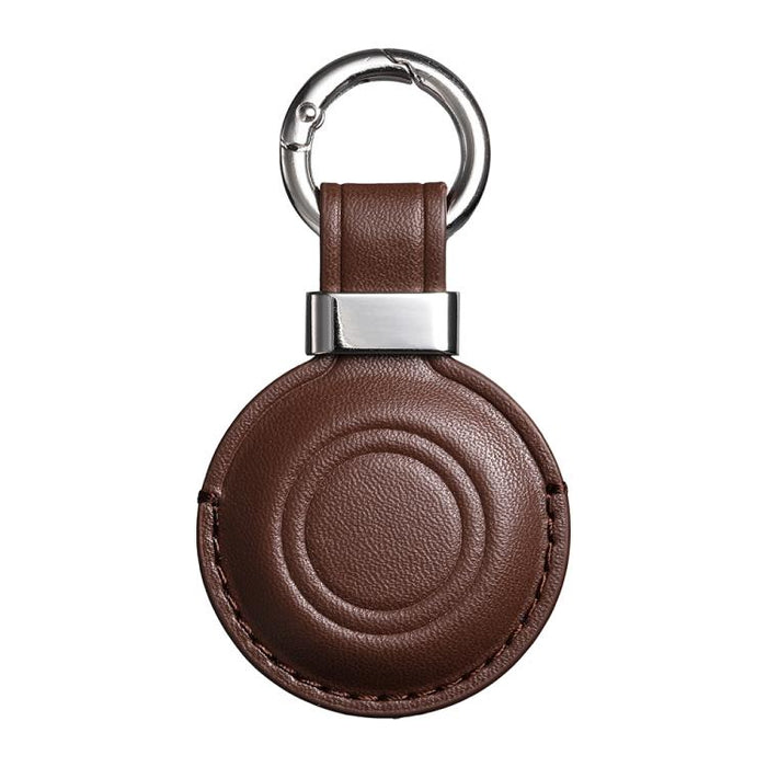 Funda protectora de cuero de microfibra con clip metálico XDcase y llavero., For AirTag 2nd Gen / 1st Gen