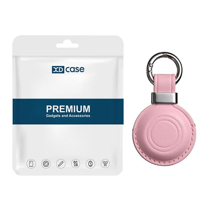 Funda protectora de cuero de microfibra con clip metálico XDcase y llavero., For AirTag 2nd Gen / 1st Gen