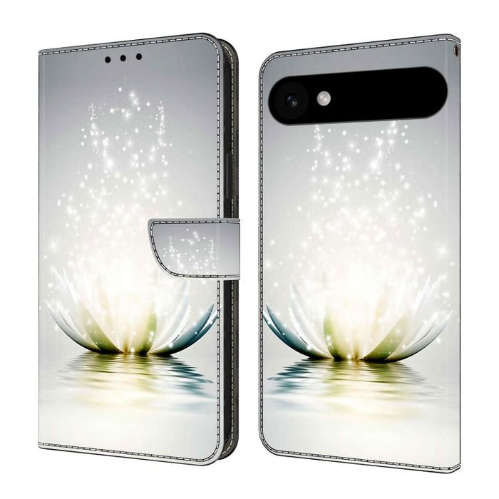 Funda para teléfono de cuero vegano pintado con efecto cristal, For iPhone 17e / 16e, For iPhone 17 Pro Max, For iPhone 17 Pro, For iPhone 17, For iPhone Air
