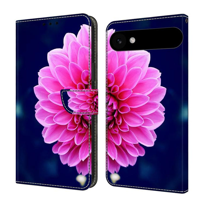 Funda para teléfono de cuero vegano pintado con efecto cristal, For iPhone 17e / 16e, For iPhone 17 Pro Max, For iPhone 17 Pro, For iPhone 17, For iPhone Air