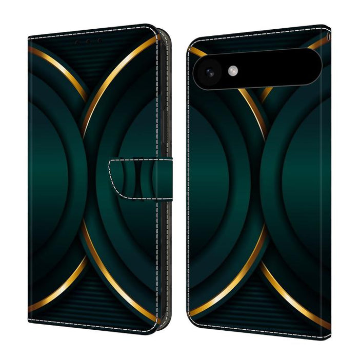 Funda para teléfono de cuero vegano pintado con efecto cristal, For iPhone 17e / 16e, For iPhone 17 Pro Max, For iPhone 17 Pro, For iPhone 17, For iPhone Air