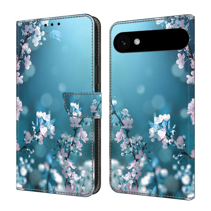 Funda para teléfono de cuero vegano pintado con efecto cristal, For iPhone 17e / 16e, For iPhone 17 Pro Max, For iPhone 17 Pro, For iPhone 17, For iPhone Air