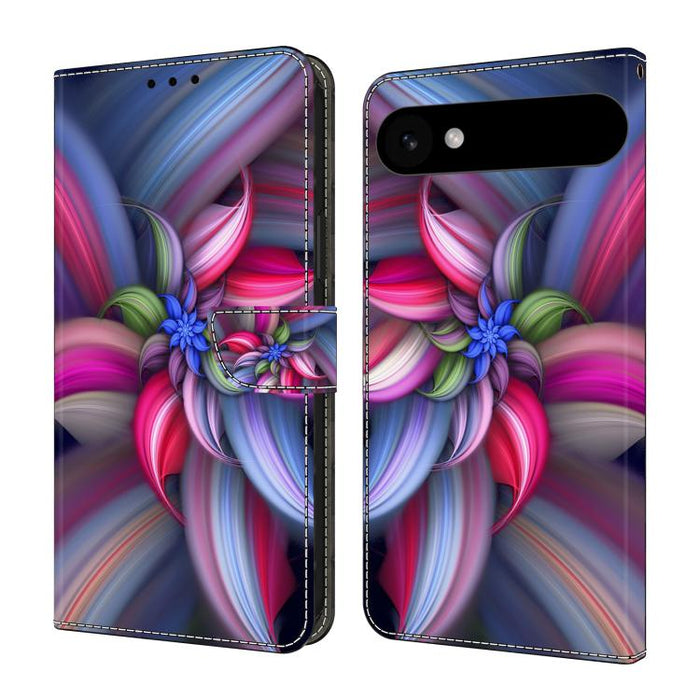 Funda para teléfono de cuero vegano pintado con efecto cristal, For iPhone 17e / 16e, For iPhone 17 Pro Max, For iPhone 17 Pro, For iPhone 17, For iPhone Air