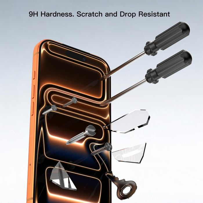 Película protectora de vidrio templado HD Mutural Easy Install para cámaras sin polvo, For iPhone 17 Pro Max, For iPhone 17 Pro, For iPhone 17, For iPhone Air