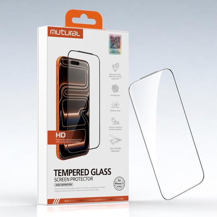 Película protectora de vidrio templado HD Mutural Easy Install para cámaras sin polvo, For iPhone 17 Pro Max, For iPhone 17 Pro, For iPhone 17, For iPhone Air