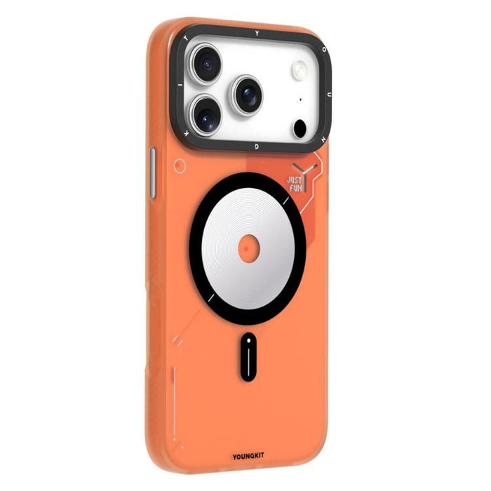 Funda magnética híbrida para teléfono YOUNGKIT Disc Design Series de TPU y PC, For iPhone 17 Pro Max, For iPhone 17 Pro
