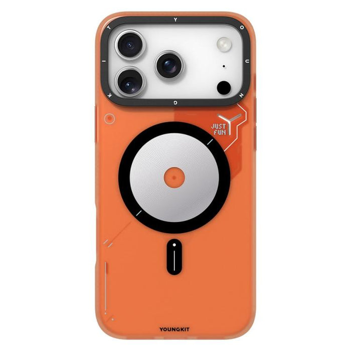 Funda magnética híbrida para teléfono YOUNGKIT Disc Design Series de TPU y PC, For iPhone 17 Pro Max, For iPhone 17 Pro