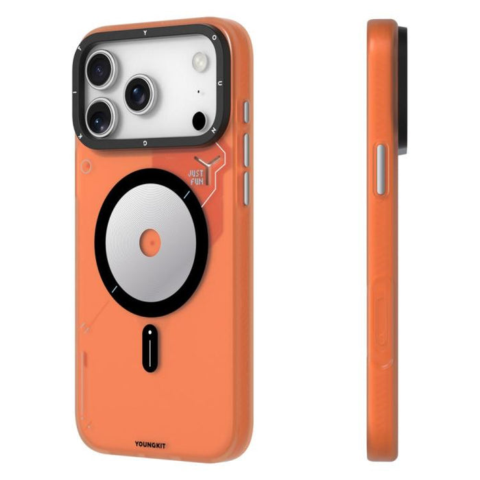 Funda magnética híbrida para teléfono YOUNGKIT Disc Design Series de TPU y PC, For iPhone 17 Pro Max, For iPhone 17 Pro