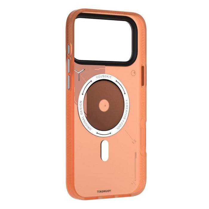 Funda magnética híbrida para teléfono YOUNGKIT Disc Design Series de TPU y PC, For iPhone 17 Pro Max, For iPhone 17 Pro