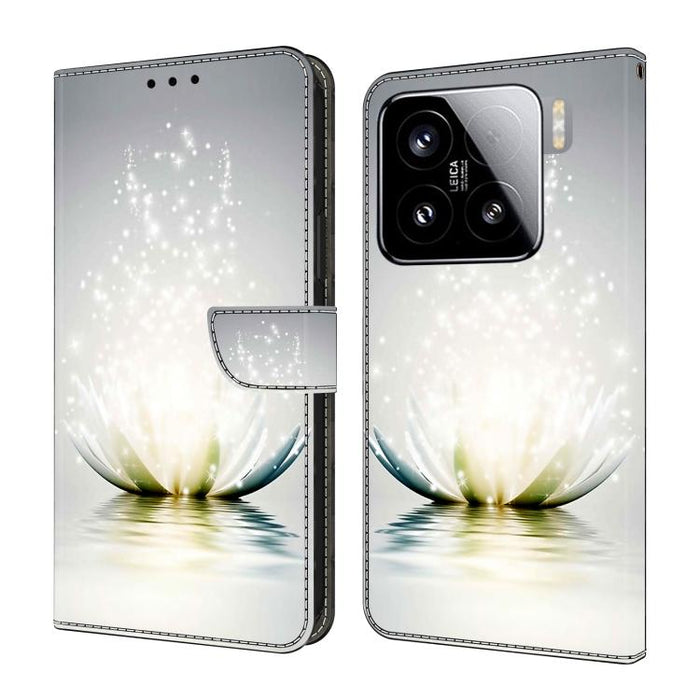 Funda para teléfono de cuero vegano pintado con efecto cristal, For Xiaomi 17 Ultra, For Xiaomi 15T Pro 5G, For Xiaomi 15T 5G, For Xiaomi 15 Pro, For Xiaomi 15