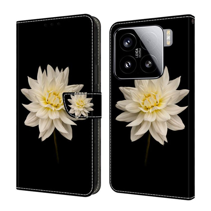 Funda para teléfono de cuero vegano pintado con efecto cristal, For Xiaomi 17 Ultra, For Xiaomi 15T Pro 5G, For Xiaomi 15T 5G, For Xiaomi 15 Pro, For Xiaomi 15