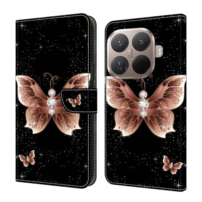 Funda para teléfono de cuero vegano pintado con efecto cristal, For Xiaomi 17 Ultra, For Xiaomi 15T Pro 5G, For Xiaomi 15T 5G, For Xiaomi 15 Pro, For Xiaomi 15