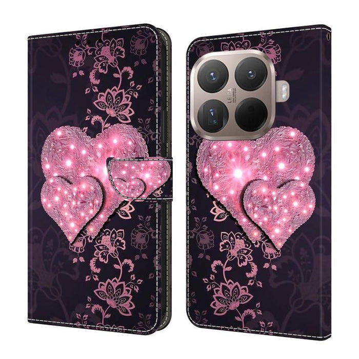 Funda para teléfono de cuero vegano pintado con efecto cristal, For Xiaomi 17 Ultra, For Xiaomi 15T Pro 5G, For Xiaomi 15T 5G, For Xiaomi 15 Pro, For Xiaomi 15