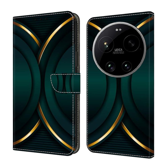 Funda para teléfono de cuero vegano pintado con efecto cristal, For Xiaomi 17 Ultra, For Xiaomi 15T Pro 5G, For Xiaomi 15T 5G, For Xiaomi 15 Pro, For Xiaomi 15