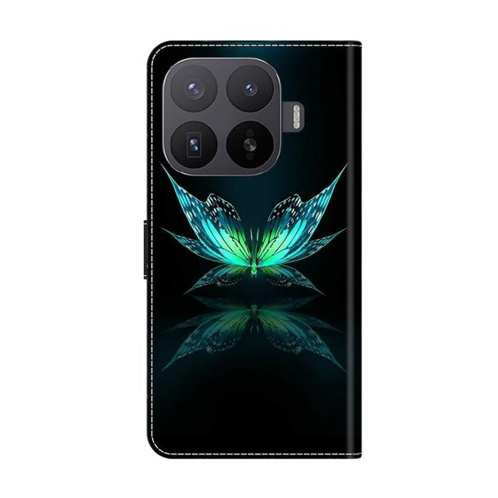 Funda para teléfono de cuero vegano pintado con efecto cristal, For Xiaomi 17 Ultra, For Xiaomi 15T Pro 5G, For Xiaomi 15T 5G, For Xiaomi 15 Pro, For Xiaomi 15