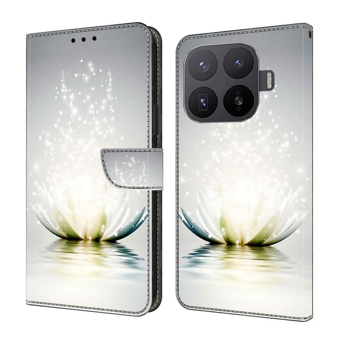 Funda para teléfono de cuero vegano pintado con efecto cristal, For Xiaomi 17 Ultra, For Xiaomi 15T Pro 5G, For Xiaomi 15T 5G, For Xiaomi 15 Pro, For Xiaomi 15