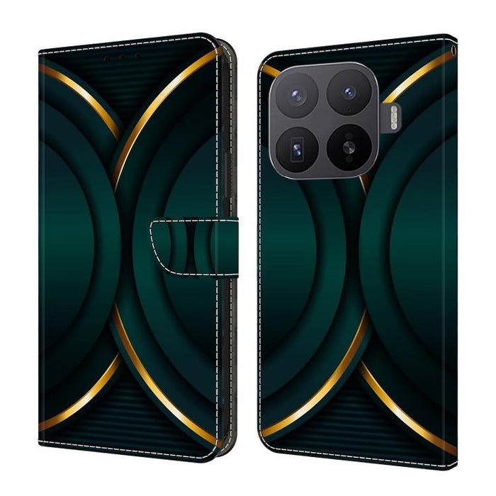 Funda para teléfono de cuero vegano pintado con efecto cristal, For Xiaomi 17 Ultra, For Xiaomi 15T Pro 5G, For Xiaomi 15T 5G, For Xiaomi 15 Pro, For Xiaomi 15