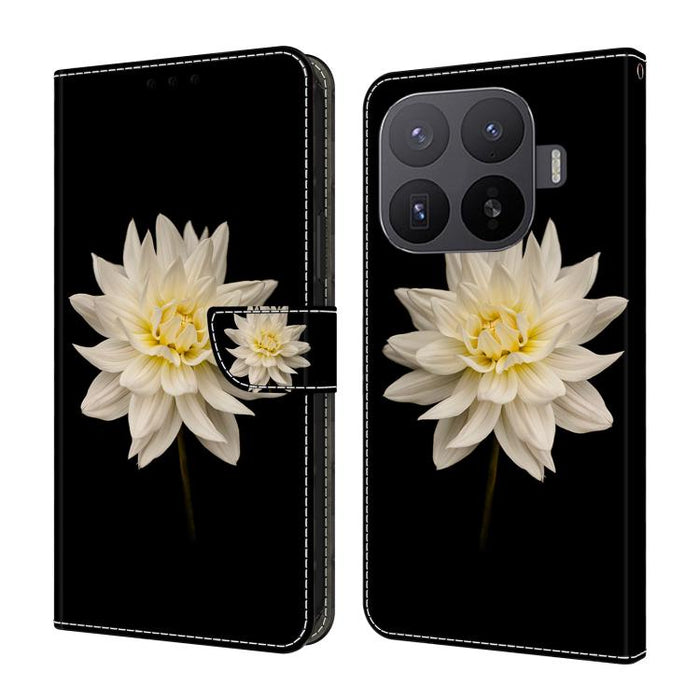 Funda para teléfono de cuero vegano pintado con efecto cristal, For Xiaomi 17 Ultra, For Xiaomi 15T Pro 5G, For Xiaomi 15T 5G, For Xiaomi 15 Pro, For Xiaomi 15