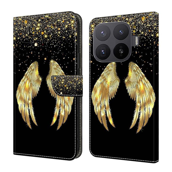Funda para teléfono de cuero vegano pintado con efecto cristal, For Xiaomi 17 Ultra, For Xiaomi 15T Pro 5G, For Xiaomi 15T 5G, For Xiaomi 15 Pro, For Xiaomi 15