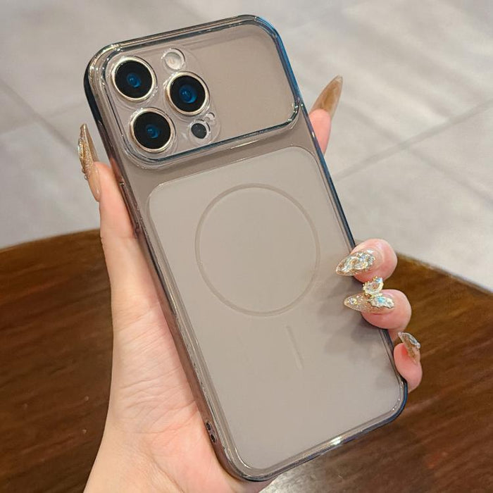 Funda para teléfono de TPU translúcida esmerilada con orificio de precisión y ventana grande, For iPhone 12 Pro, For iPhone 11 Pro Max, For iPhone 11