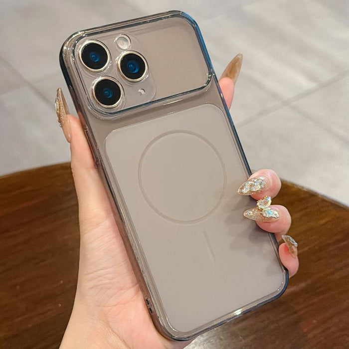 Funda para teléfono de TPU translúcida esmerilada con orificio de precisión y ventana grande, For iPhone 12 Pro, For iPhone 11 Pro Max, For iPhone 11