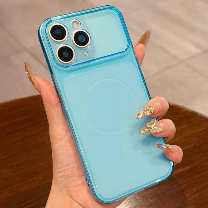 Funda para teléfono de TPU translúcida esmerilada con orificio de precisión y ventana grande, For iPhone 12 Pro, For iPhone 11 Pro Max, For iPhone 11