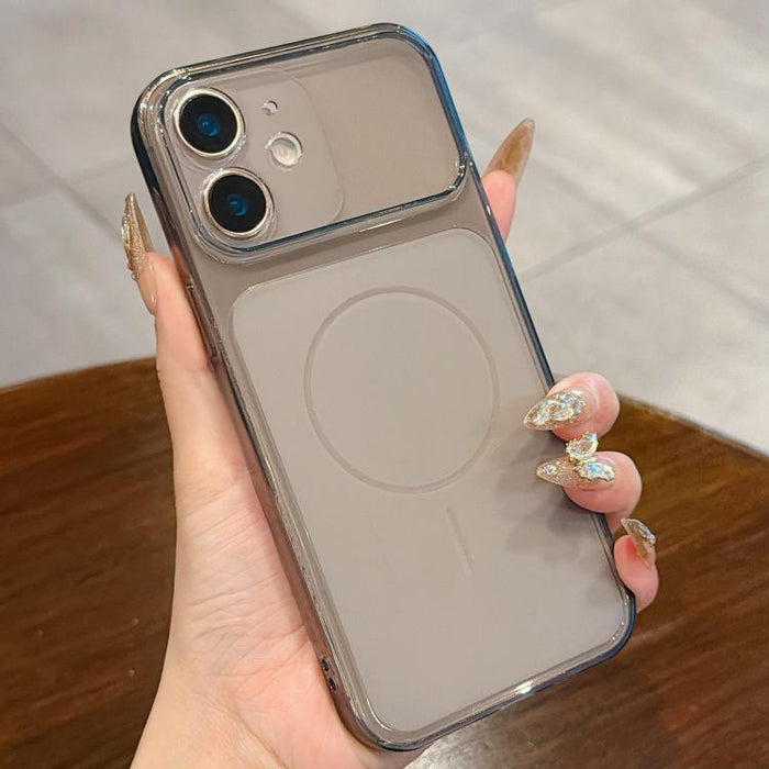 Funda para teléfono de TPU translúcida esmerilada con orificio de precisión y ventana grande, For iPhone 12 Pro, For iPhone 11 Pro Max, For iPhone 11