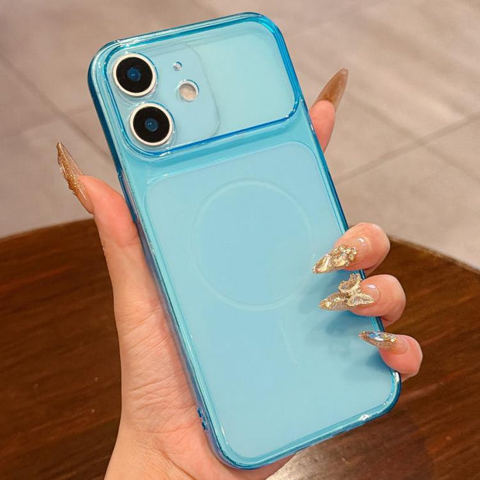 Funda para teléfono de TPU translúcida esmerilada con orificio de precisión y ventana grande, For iPhone 12 Pro, For iPhone 11 Pro Max, For iPhone 11