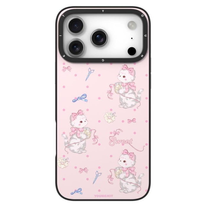 Funda magnética de TPU IMD de la serie de animales lindos de YOUNGKIT, For iPhone 17 Pro Max, For iPhone 17 Pro
