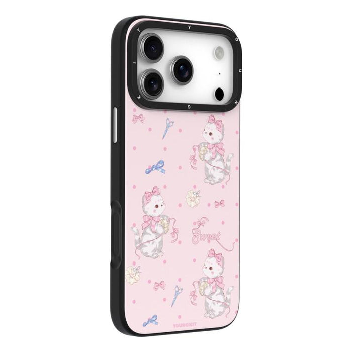 Funda magnética de TPU IMD de la serie de animales lindos de YOUNGKIT, For iPhone 17 Pro Max, For iPhone 17 Pro