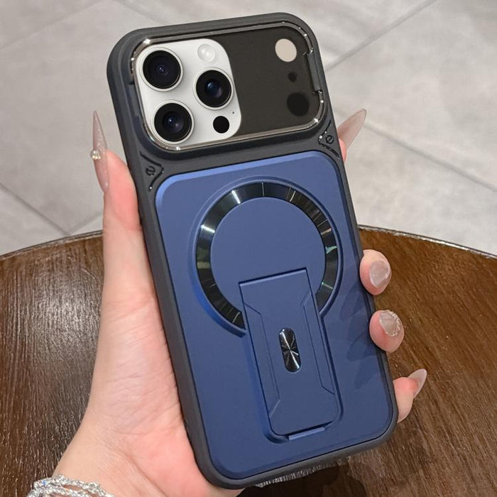 Funda magnética para teléfono con tapa de lente a prueba de golpes y soporte oculto, For iPhone 12 Pro Max, For iPhone 12 Pro, For iPhone 11 Pro Max, For iPhone 11