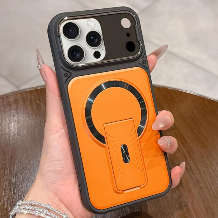 Funda magnética para teléfono con tapa de lente a prueba de golpes y soporte oculto, For iPhone 12 Pro Max, For iPhone 12 Pro, For iPhone 11 Pro Max, For iPhone 11