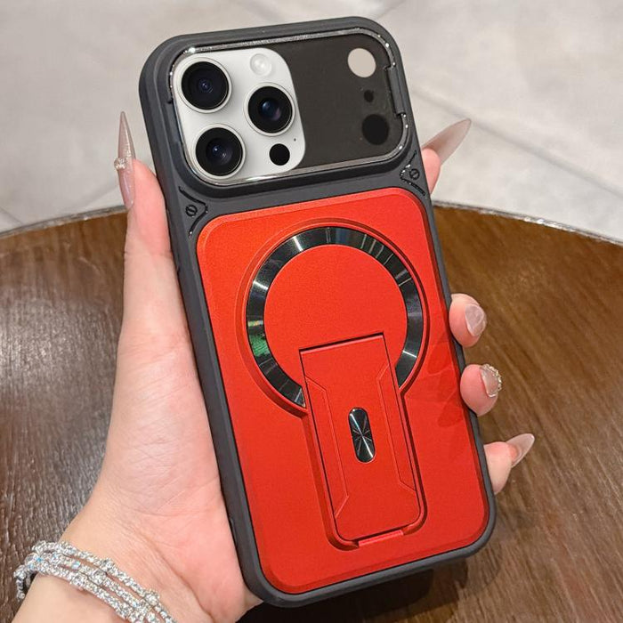 Funda magnética para teléfono con tapa de lente a prueba de golpes y soporte oculto, For iPhone 12 Pro Max, For iPhone 12 Pro, For iPhone 11 Pro Max, For iPhone 11