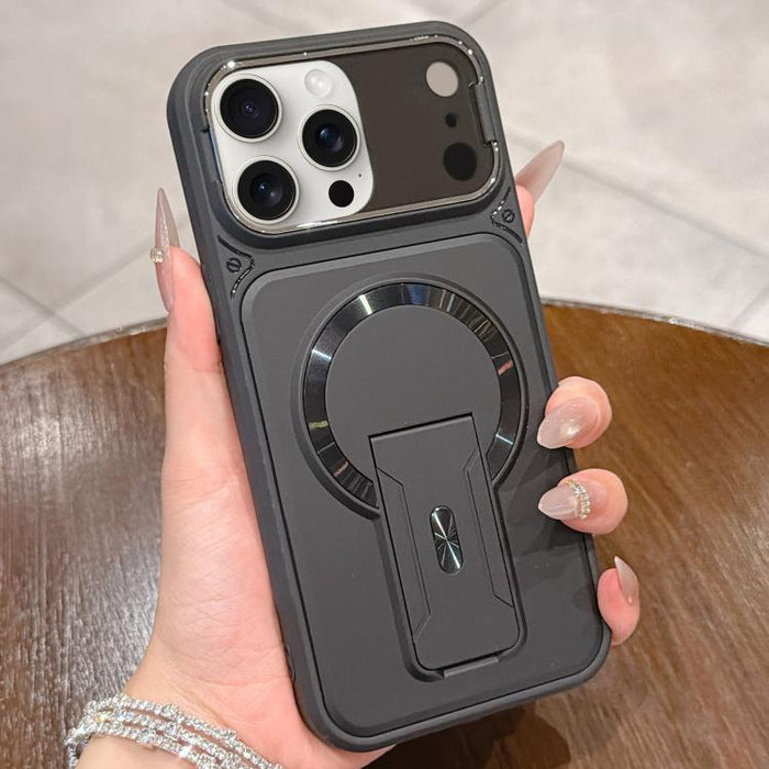 Funda magnética para teléfono con tapa de lente a prueba de golpes y soporte oculto, For iPhone 12 Pro Max, For iPhone 12 Pro, For iPhone 11 Pro Max, For iPhone 11