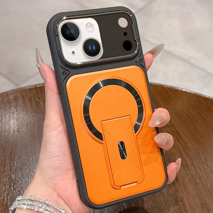 Funda magnética para teléfono con tapa de lente a prueba de golpes y soporte oculto, For iPhone 12 Pro Max, For iPhone 12 Pro, For iPhone 11 Pro Max, For iPhone 11