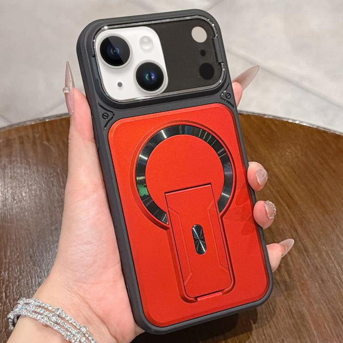 Funda magnética para teléfono con tapa de lente a prueba de golpes y soporte oculto, For iPhone 12 Pro Max, For iPhone 12 Pro, For iPhone 11 Pro Max, For iPhone 11