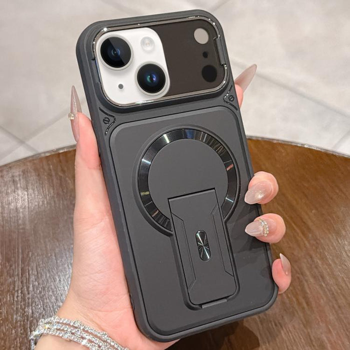 Funda magnética para teléfono con tapa de lente a prueba de golpes y soporte oculto, For iPhone 12 Pro Max, For iPhone 12 Pro, For iPhone 11 Pro Max, For iPhone 11
