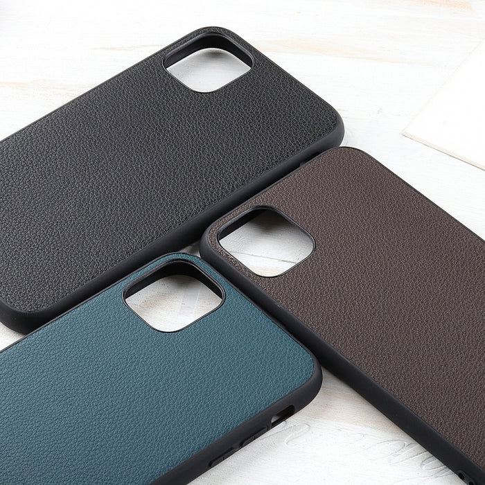Estuche protector de cuero genuino con textura de cuentas
