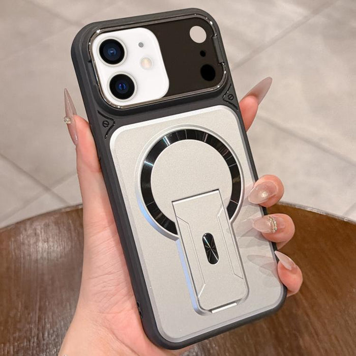 Funda magnética para teléfono con tapa de lente a prueba de golpes y soporte oculto, For iPhone 12 Pro Max, For iPhone 12 Pro, For iPhone 11 Pro Max, For iPhone 11