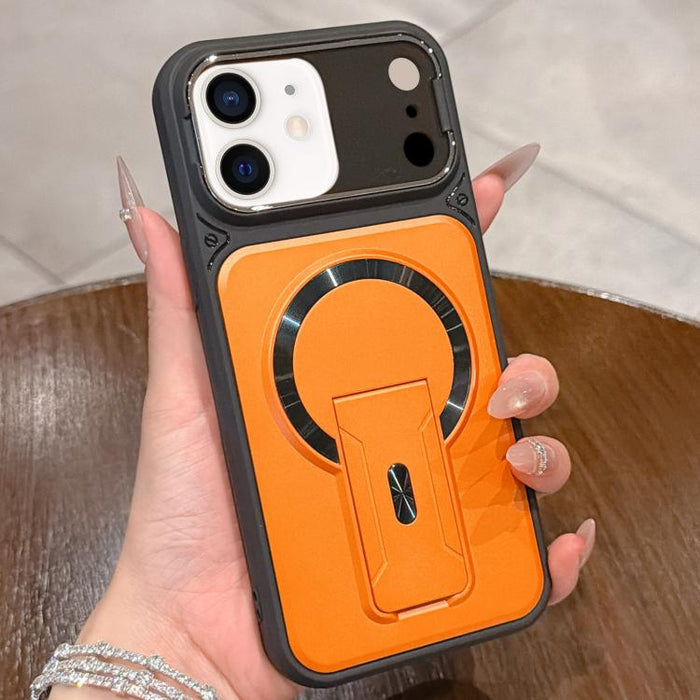 Funda magnética para teléfono con tapa de lente a prueba de golpes y soporte oculto, For iPhone 12 Pro Max, For iPhone 12 Pro, For iPhone 11 Pro Max, For iPhone 11