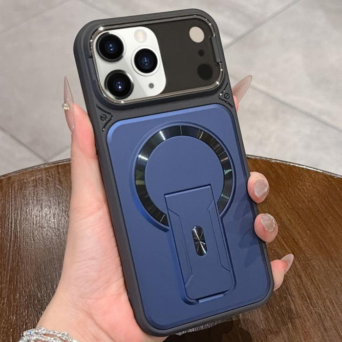 Funda magnética para teléfono con tapa de lente a prueba de golpes y soporte oculto, For iPhone 12 Pro Max, For iPhone 12 Pro, For iPhone 11 Pro Max, For iPhone 11