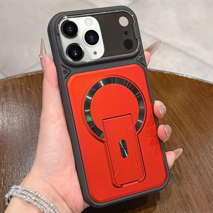 Funda magnética para teléfono con tapa de lente a prueba de golpes y soporte oculto, For iPhone 12 Pro Max, For iPhone 12 Pro, For iPhone 11 Pro Max, For iPhone 11