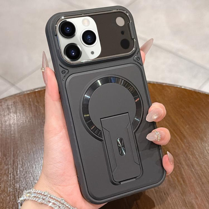 Funda magnética para teléfono con tapa de lente a prueba de golpes y soporte oculto, For iPhone 12 Pro Max, For iPhone 12 Pro, For iPhone 11 Pro Max, For iPhone 11