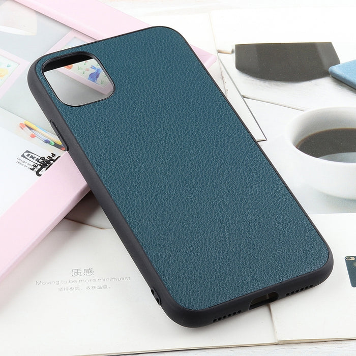 Estuche protector de cuero genuino con textura de cuentas