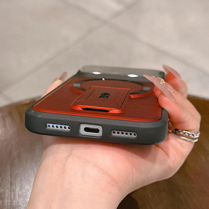 Funda magnética para teléfono con tapa de lente a prueba de golpes y soporte oculto, For iPhone 12 Pro Max, For iPhone 12 Pro, For iPhone 11 Pro Max, For iPhone 11