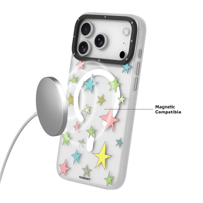 Funda magnética para teléfono YOUNGKIT Sweetheart Story Series IMD TPU, For iPhone 17 Pro Max, For iPhone 17 Pro