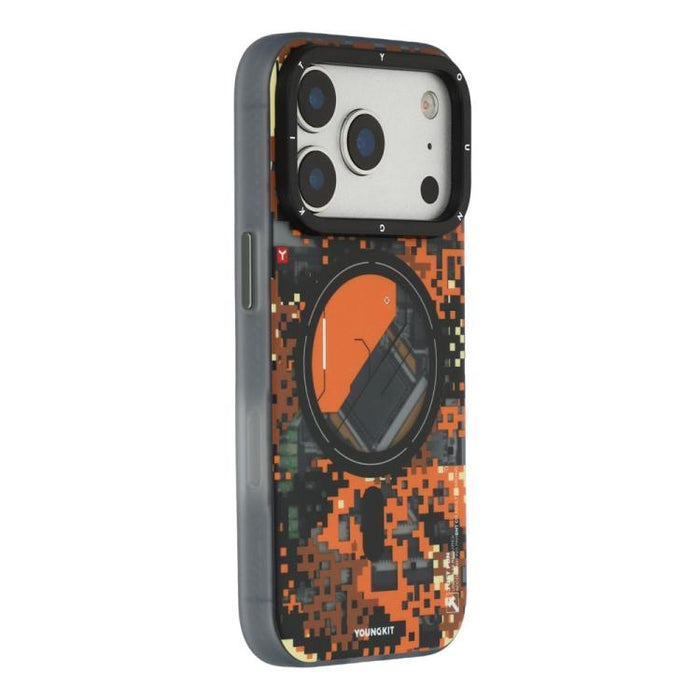 Funda híbrida magnética de TPU y PC para teléfono YOUNGKIT Camouflage Sack2.0 Series, For iPhone 17 Pro Max, For iPhone 17 Pro