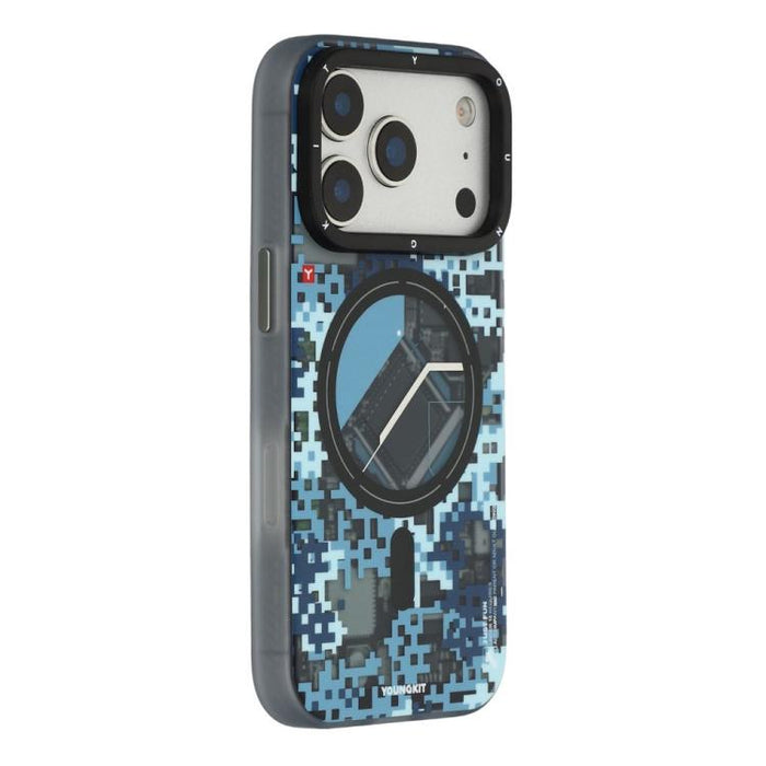 Funda híbrida magnética de TPU y PC para teléfono YOUNGKIT Camouflage Sack2.0 Series, For iPhone 17 Pro Max, For iPhone 17 Pro